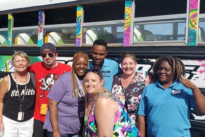 Half Day St. Kitts Party Bus City Excursion and Beach - The Ride: Music, Rum Punch, and Island Commentary