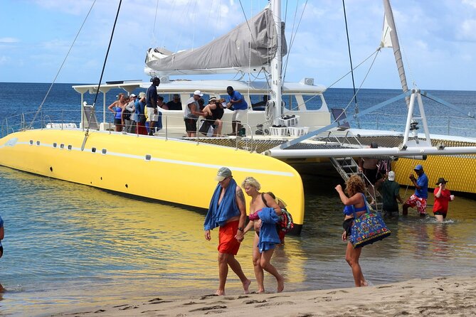 Leisure Full Day Catamaran (Blue, Aqua or LIC) - Lunch, drinks, and the Nevis beach stop