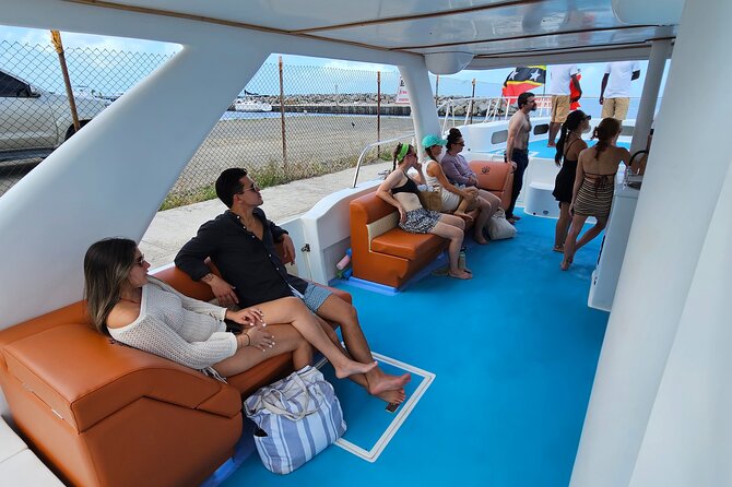 Private Half Day with Waterslide Boat - Cruising the St Kitts coast by private catamaran