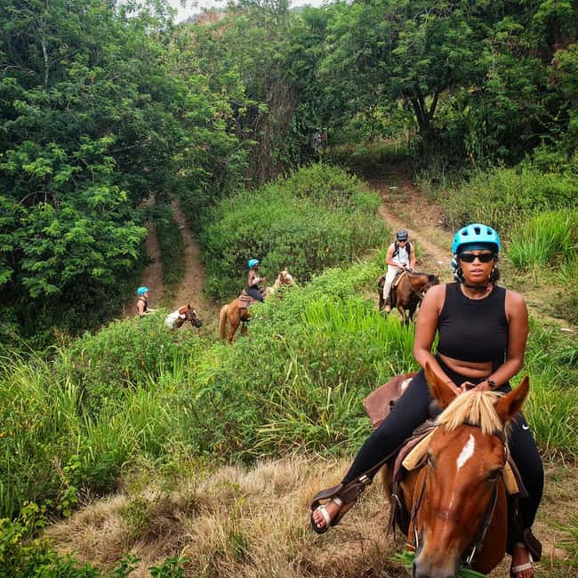 Scenic Horseback Trail - Returning downhill for refreshments