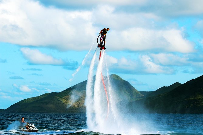 St Kitts Flyboarding Experience - Learning to balance above the water
