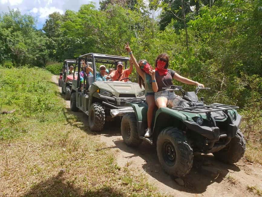 St. Kitts: Jungle Bikes Private ATV tour - Riding the hills and sugar cane tractor paths