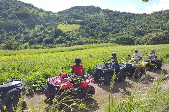 Sunny Blue Rentals in St Kitts for ATV and Dune Buggy Combo Tours - Black Rocks gives the outing its best visual stop
