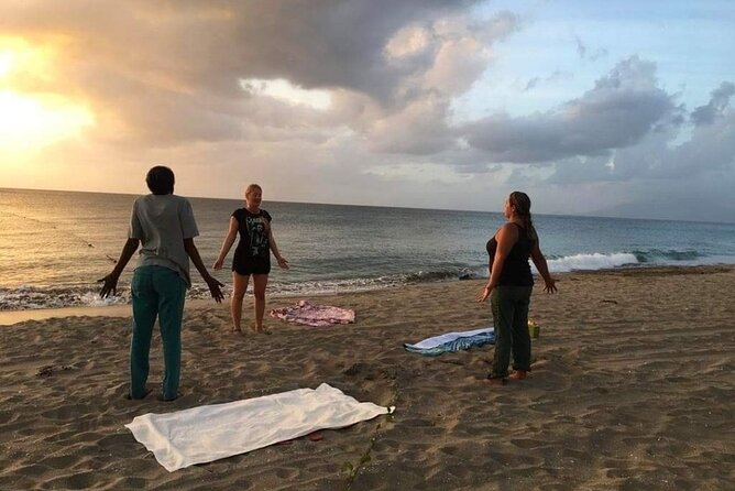 Yoga and Meditation, Group or Private Sessions in Nevis - Practicing at Oualie Beach or Mount Nevis
